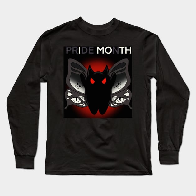 Pride Month MothMan: I MOTH Long Sleeve T-Shirt by ZombieCheshire